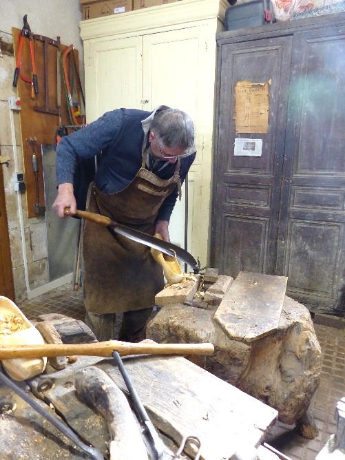 Jean-Claude à la finition au paroir